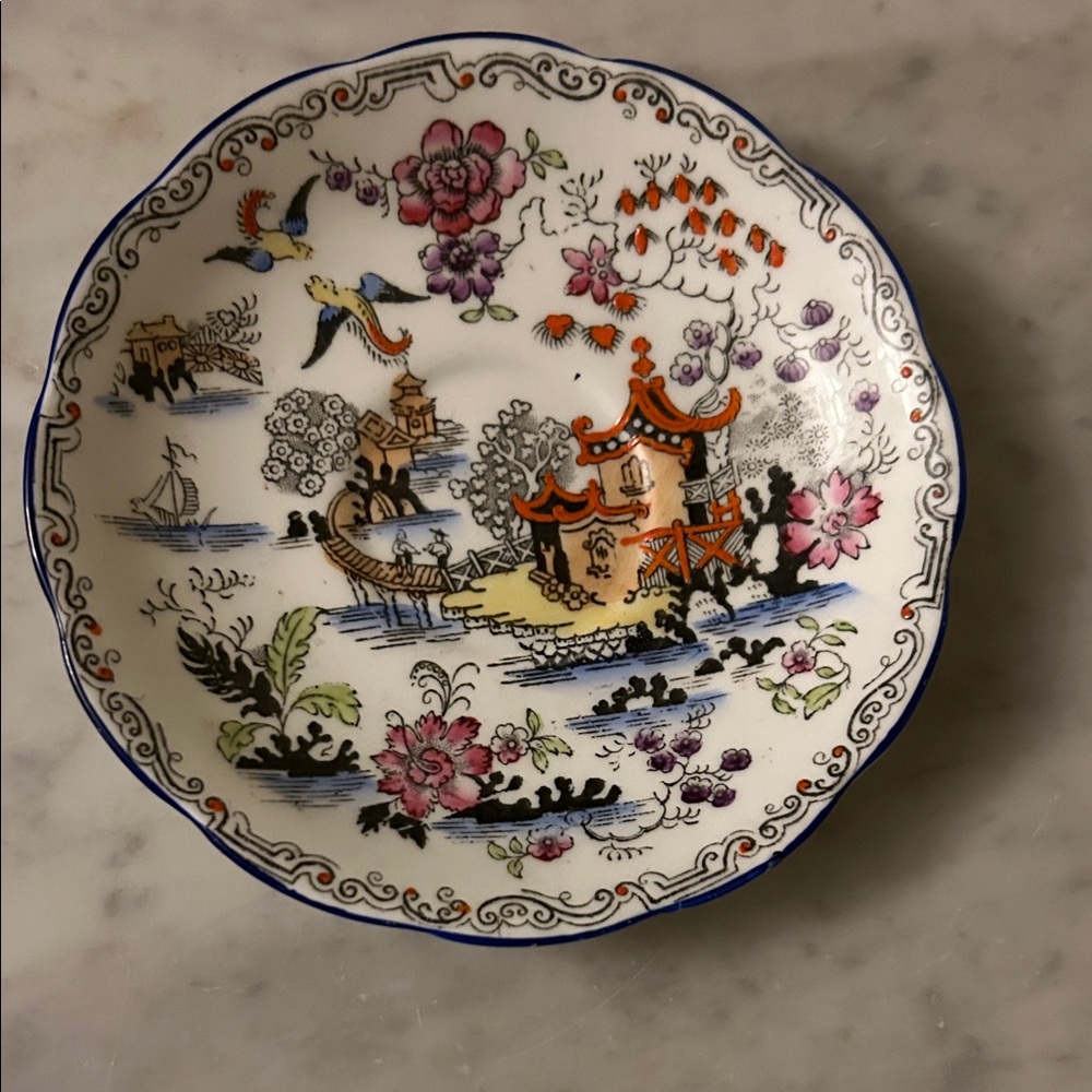 Antique Royal Albert Crown China Cup and Saucer